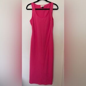 Universal thread hot pink dress with slips on the side.